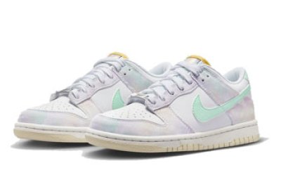 画像1: Dunk Low  GS  White/Mint FJ7707-131 Nike ナイキ シューズ   【海外取寄】【GS】キッズ