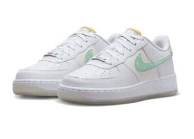 画像1: Air Force 1 Low  LV8  GS  White/Mint/Phantom FJ7706-131 Nike ナイキ シューズ   【海外取寄】【GS】キッズ