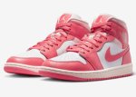 画像2: Wmns Air Jordan 1 Mid Sea Coral White/Pink BQ6472-186 Jordan ジョーダン シューズ   【海外取寄】【WOMEN'S】 (2)