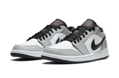 画像1: Air Jordan 1 Low  Grey/Red/White 553558-030 Jordan ジョーダン シューズ   【海外取寄】