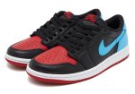 画像2: Wmns Air Jordan 1 Low Retro OG Black/Blue/Gym Red/White CZ0775-046 Jordan ジョーダン NC to Chicago シューズ   【海外取寄】【WOMEN'S】 (2)