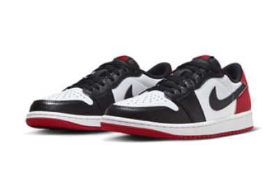 画像1: Air Jordan 1 Low Retro OG Black Toe White/Black/Red CZ0790-106 Jordan ジョーダン つま黒 シューズ   【海外取寄】