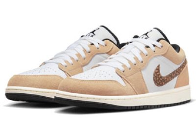 画像1: Air Jordan 1 Low SE Beige/Metallic Gold/White DZ4130-201 Jordan ジョーダン Brown Elephant シューズ   【海外取寄】