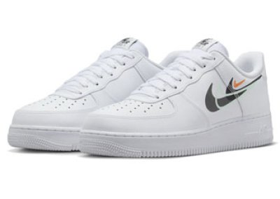 画像1: Air Force 1 '07 Multi Swoosh White/Black/White FN7807-100 Nike ナイキ シューズ   【海外取寄】