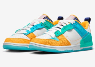 画像1: SWDC x Wmns Dunk Low　Disrupt 2 White/Green/Blue DX4220-100 Nike ナイキ セリーナ ウィリアムズ デザイン クルー ディスラプト シューズ   【海外取寄】【WOMEN'S】