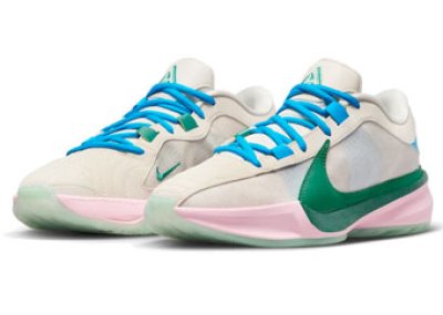 画像1: Zoom Freak 5  Sail/Blue/Green/Pink DX4996-100 Nike ナイキ フリーク ファイブ ザ ハード ウェイ シューズ   【海外取寄】