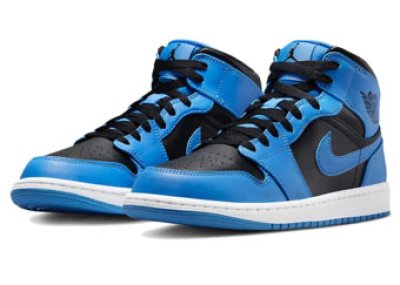 画像1: Air Jordan 1 Mid University Blue/Black DQ8426-401 Jordan ジョーダン シューズ   【海外取寄】