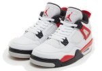 画像2: Air Jordan 4 Retro Red Cement GS  White/Fire Red/Black 408452-161 Jordan ジョーダン シューズ   【海外取寄】【GS】キッズ (2)