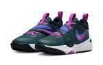 画像2: Team Hustle D11 GS Green/Purple DV8996-300 Nike ナイキ シューズ  【GS】キッズ【SALE商品】 (2)