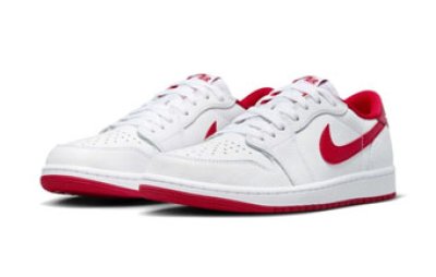 画像1: Air Jordan 1 Low Retro OG White/University Red CZ0790-161 Jordan ジョーダン シューズ   【海外取寄】