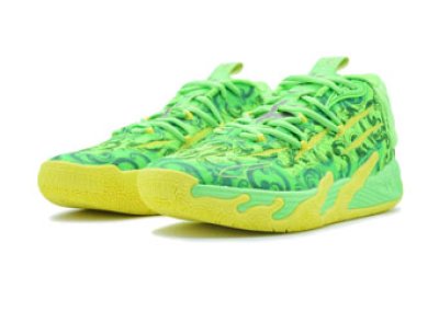 画像1: MB.03 xLAFRANCE GS GREEN/YELLOW  379327-01 Puma プーマ ラメロボール シューズ   【海外取寄】【GS】キッズ