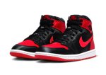 画像2: Wmns Air Jordan 1 Retro HI OG Satin Bred Black/Red FD4810-061 Jordan ジョーダン シューズ   【海外取寄】【WOMEN'S】 (2)