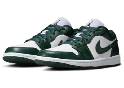 画像1: Wmns Air Jordan 1 Low White/Dark Green DC0774-113 Jordan ジョーダン シューズ   【海外取寄】【WOMEN'S】