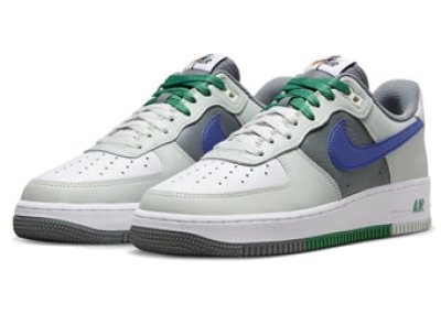 画像1: AIR FORCE 1  '07 LV8 Split Silver/White/Grey/Royal Blue FD2592-001 Nike ナイキ シューズ   【海外取寄】