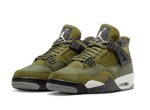 画像2: Air Jordan 4 Retro SE GS Craft Olive/Pale Vanilla/Khaki FB9928-200 Jordan ジョーダン シューズ   【海外取寄】【GS】キッズ (2)