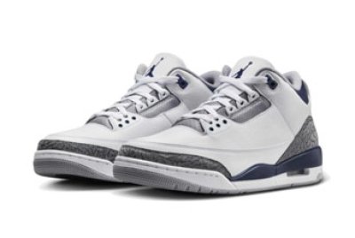 画像1: Air Jordan 3 Retro　 White/Midnight Navy CT8532-140 Jordan ジョーダン シューズ   【海外取寄】