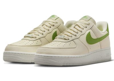 画像1: Wmns Air Force 1 Low '07 SE Next Nature Coconut Milk/Yellow Green DV3808-102 Nike ナイキ シューズ   【海外取寄】【WOMEN'S】