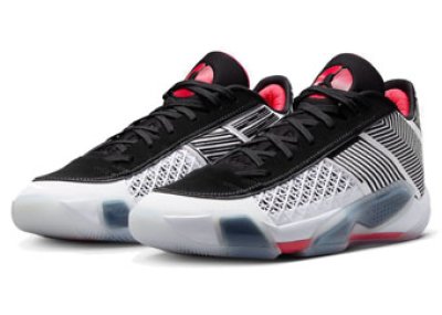 画像1: Air Jordan 38  Low Fundamental White/Black/Siren Red FD2325-101 Jordan ジョーダン シューズ   【海外取寄】