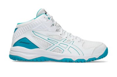 画像1: DUNKSHOT MB 9 White/Blue 1064A006-109 Asics アシックス シューズ  【GS】キッズ