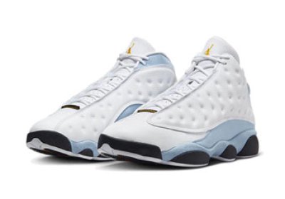 画像1: Air Jordan 13 Retro  White/Yellow /BlueGrey/Black 414571-170 Jordan ジョーダン シューズ   【海外取寄】