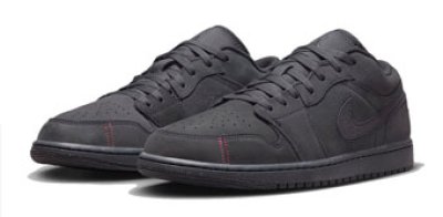 画像1: Air Jordan 1 Low SE Craft  Dark Smoke Gray/Red FD8635-001 Jordan ジョーダン クラフト シューズ   【海外取寄】