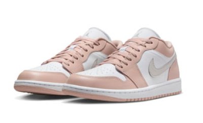 画像1: Wmns Air Jordan 1 Low  Crimson Tint White/Light Bone/Beige  DC0774-120 Jordan ジョーダン シューズ   【海外取寄】【WOMEN'S】