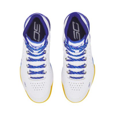 画像1: Curry 1 Dub Nation White/Blue/Yellow 3024397-101 UnderArmour アンダーアーマー シューズ  ステフォン カリー 【海外取寄】