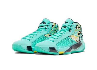 画像1: Air Jordan 38 GUO GS Turquoise/Black/Teal Tint/Pale Ivory HF7842-300 Jordan ジョーダン シューズ   【海外取寄】【GS】キッズ