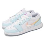 画像2: Air Jordan 1 Low SE　GS White/Blue　Glacier HJ3481-491 Jordan ジョーダン シューズ   【海外取寄】【GS】キッズ (2)