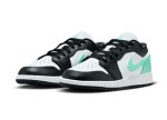 画像2: Air Jordan 1 Low GS Green Glow White/Black/Green 553560-131 Jordan ジョーダン シューズ   【海外取寄】【GS】キッズ (2)