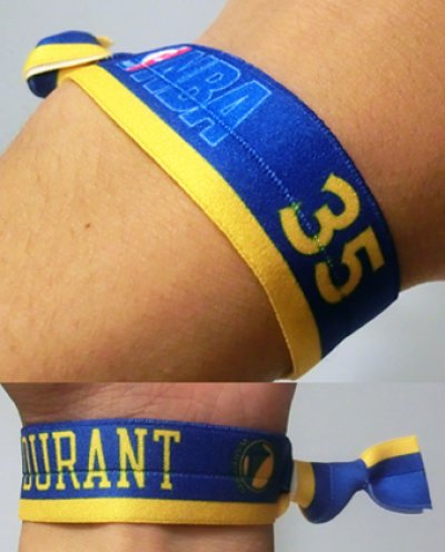 画像1: Player rubber DURANT Blue/Yellow NBA31141 NBA  リストバンド  ケビン デュラント【SALE商品】