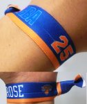 画像2: Player rubber ROSE Blue/Sil NBA31142 NBA  リストバンド  【SALE商品】 (2)