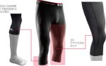 画像2: 3/4 Length Tights Wht M8180WH インナー 機能性タイツ McDavid マクダビッド サポーター (2)