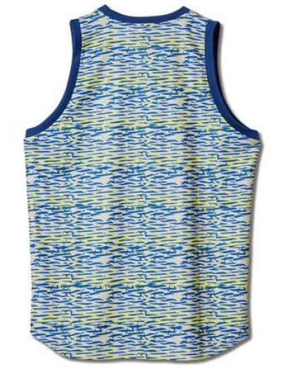 画像1: KIDS SCRATCH CAMO TANK GRAYxYELLOW 219-018001 GYxYL GS AKTR アクター ノースリーブ タンクトップ ウエア  【BOY'S】 キッズ アパレル【SALE商品】