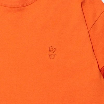 画像1: xSILAS ARM MESH TEE ORANGE 120-080005 OR AKTR アクター Tシャツ ウエア  【MEN'S】