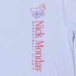 画像2: NICK MONDAY BASKETBALL CLUB TEE WHITE 121-005005 WH AKTR アクター Tシャツ ウエア  【MEN'S】【SALE商品】 (2)