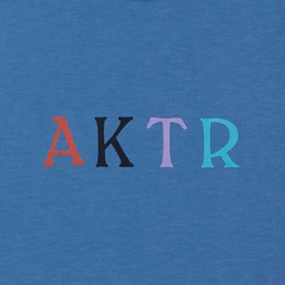 画像1: MULTI COLOR AKTR TEE BLUE 121-007005 BL AKTR アクター Tシャツ ウエア  【MEN'S】【SALE商品】