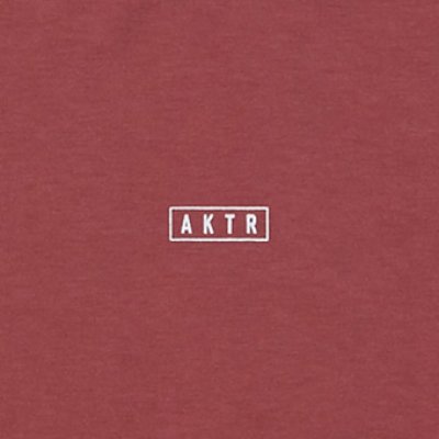 画像1: AKTR ONEPOINT LOGO WIDE SILHOUETTE TEE SMOKE RED 121-010005 SMRD AKTR アクター Tシャツ ウエア  【MEN'S】【SALE商品】