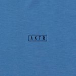 画像2: AKTR ONEPOINT LOGO WIDE SILHOUETTE TEE BLUE 121-010005 BL AKTR アクター Tシャツ ウエア  【MEN'S】【SALE商品】 (2)