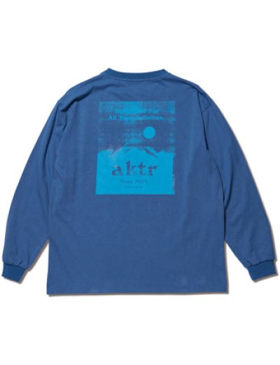 画像1: SUNRISE L/S TEE BLUE 121-052005 BL AKTR アクター ロング　Tシャツ ウエア 秋冬物 【MEN'S】【SALE商品】