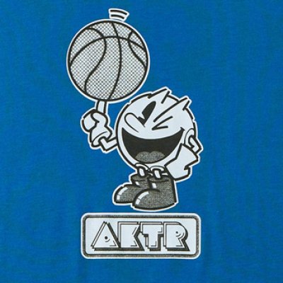 画像1: xPAC-MAN B.BALL PAC-MAN TEE BLUE 221-089005 BL AKTR アクター Tシャツ ウエア  【MEN'S】