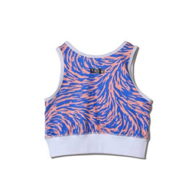 画像1: BREEZE CROP TOP BLUxL-ORANGE 221-057001 BLxLOR AKTR アクター ノースリーブ タンクトップ ウエア  【WOMEN'S】アパレル【SALE商品】