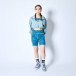 画像2: BREEZE HALF ZIP CROPPED SWEAT  L-BluE 221-062010 LBL AKTR アクター スウェット アウトウエア ウエア  【WOMEN'S】アパレル【SALE商品】 (2)