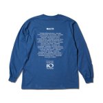 画像2: AKTR 10TH ANNIV. L/S  Blue 220-094005 BL AKTR アクター ロング　Tシャツ ウエア 秋冬物 【MEN'S】 (2)