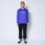 画像2: GRUNGE AKTR LOGO L/S SPORTS TEE BLUE 122-019005 BL AKTR アクター ロング　Tシャツ ウエア 秋冬物 【MEN'S】【SALE商品】 (2)