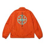 画像2: B.BALL GRAFFITI COACH JACKET ORANGE 122-021010 OR AKTR アクター ジャケット アウトウエア ウエア 秋冬物 【MEN'S】【SALE商品】 (2)