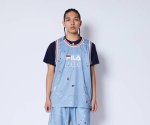 画像2: xFILA MOCK DENIM TANK FADE BLUE 122-048001 FD AKTR アクター ノースリーブ タンクトップ ウエア  【MEN'S】 (2)