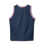 画像2: xFILA MOCK DENIM TANK RIGID NAVY 122-048001 RG AKTR アクター ノースリーブ タンクトップ ウエア  【MEN'S】【SALE商品】 (2)