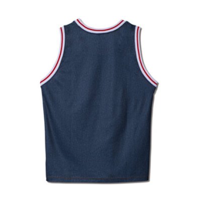 画像1: xFILA MOCK DENIM TANK RIGID NAVY 122-048001 RG AKTR アクター ノースリーブ タンクトップ ウエア  【MEN'S】【SALE商品】