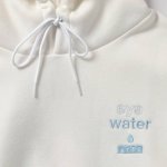 画像2: eyewater SWEAT HOODIE WHITE 122-113010 WH AKTR アクター スウェット アウトウエア ウエア  【MEN'S】 (2)